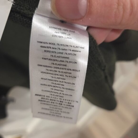 Michael Kors Men's Merino Wool Mock Neck Green Full Zip-Up Sweater (NWT)(L) - Picture 4 of 5